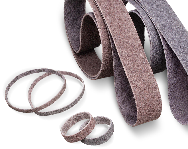 Scotch-Brite nonwoven abrasive belts.