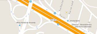 Localização do centro 3M no mapa