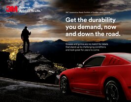 Brochure de etiquetas para a indústria automotiva.