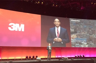 Ashish Khandpur, 3M SVP and Chief Technology Officer, speaking in Dubai and the Internet of Things World Forum.