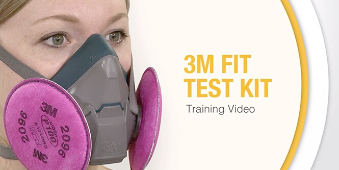 Clinician wearing a half facepiece reusable respirator

