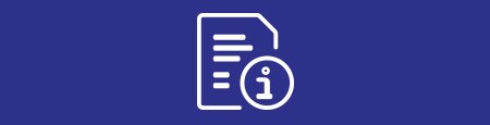 Blue bar with document icon
