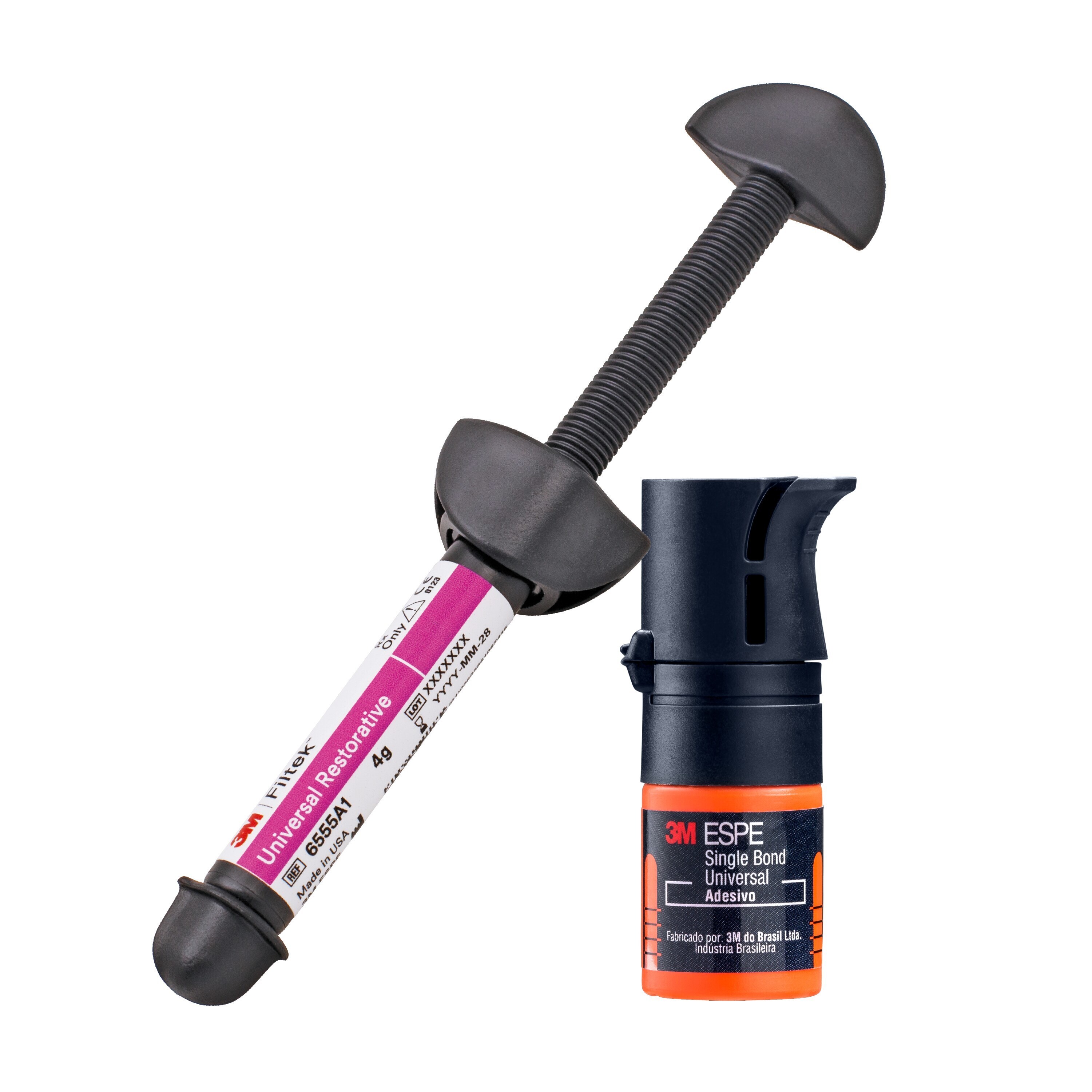 3M&trade; Single Bond Universal et 3M&trade; Filtek&trade; Universal.