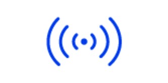 Ícone de uma onda de rádio.

