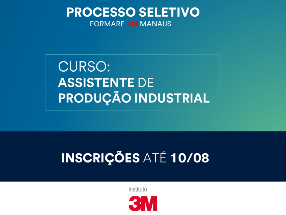 Inscrições para nova turma do FORMARE 3M Manaus-AM.
