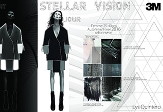 Clothing design illustration, demonstrating the work Lys Quintero put into her Kimono design.