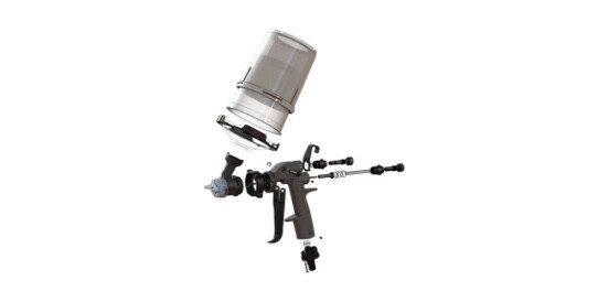 Pistola para pintura.
