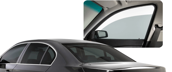 Vidro automotivo com a película de vidro 3M Crystalline 20%