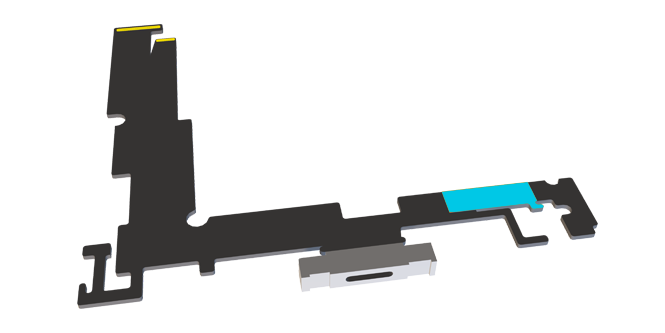 Fitas eletricamente condutoras para aterramento de FPC/PCB.
