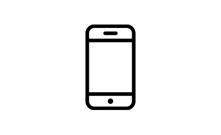Ícone de telefone celular.
