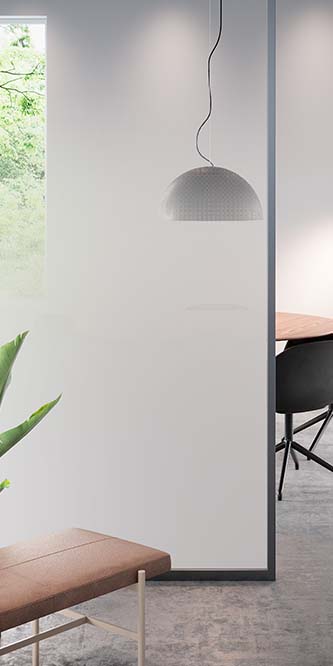 Mostruário da película de vidro FASARA Illumina Seamless-S2.
