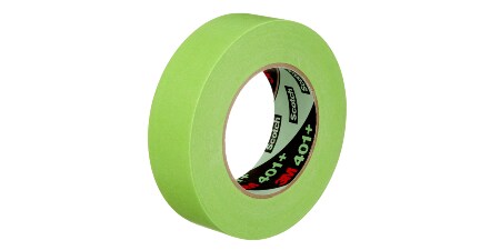 Image of a roll of 3M™ High Performance Green Masking Tape 401+
