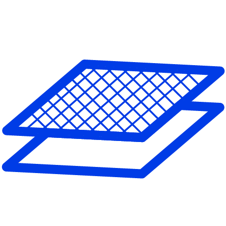 Ícone de uma lâmina abrasiva esfregando uma superfície.
