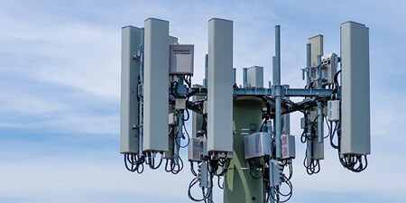 Imagem de uma antena de 5g.
