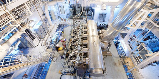 sala de máquinas industrial
