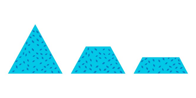 Imagem mostrando Abrasivos Trizact da 3M Estruturas 3D Microreplicadas para acabamentos consistentes, minerais afiados para polimento mais rápido e vida útil mais longa.
