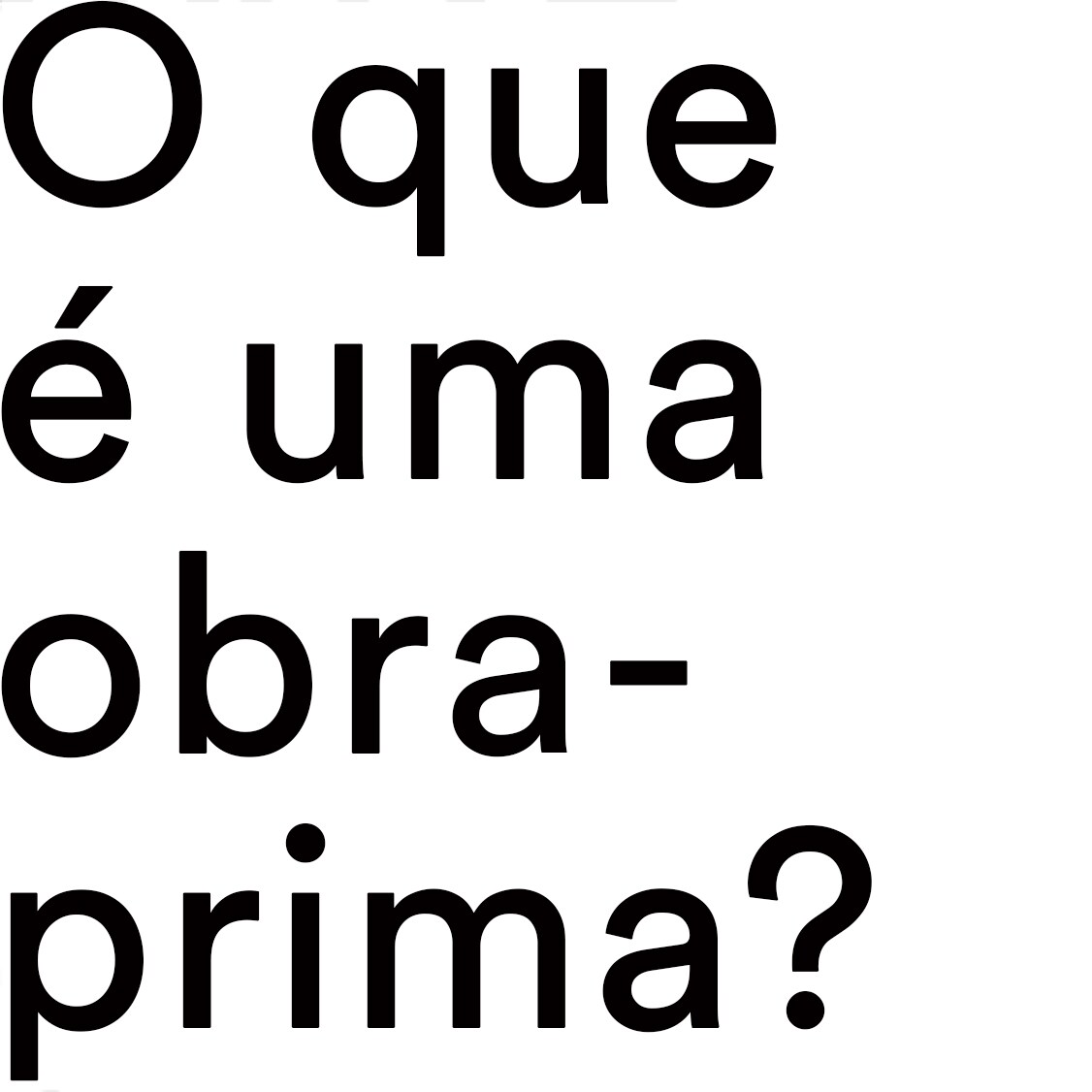 Imagem com a pergunta “O que é uma obra- prima?” em fundo branco.