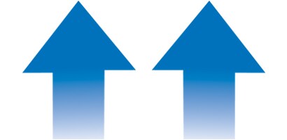 Upward pointing arrows
