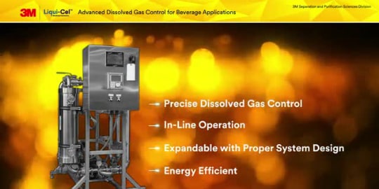 Gas Transfer in Beverage with 3M™ Liqui-Cel™ Membrane Contactor Video Still
