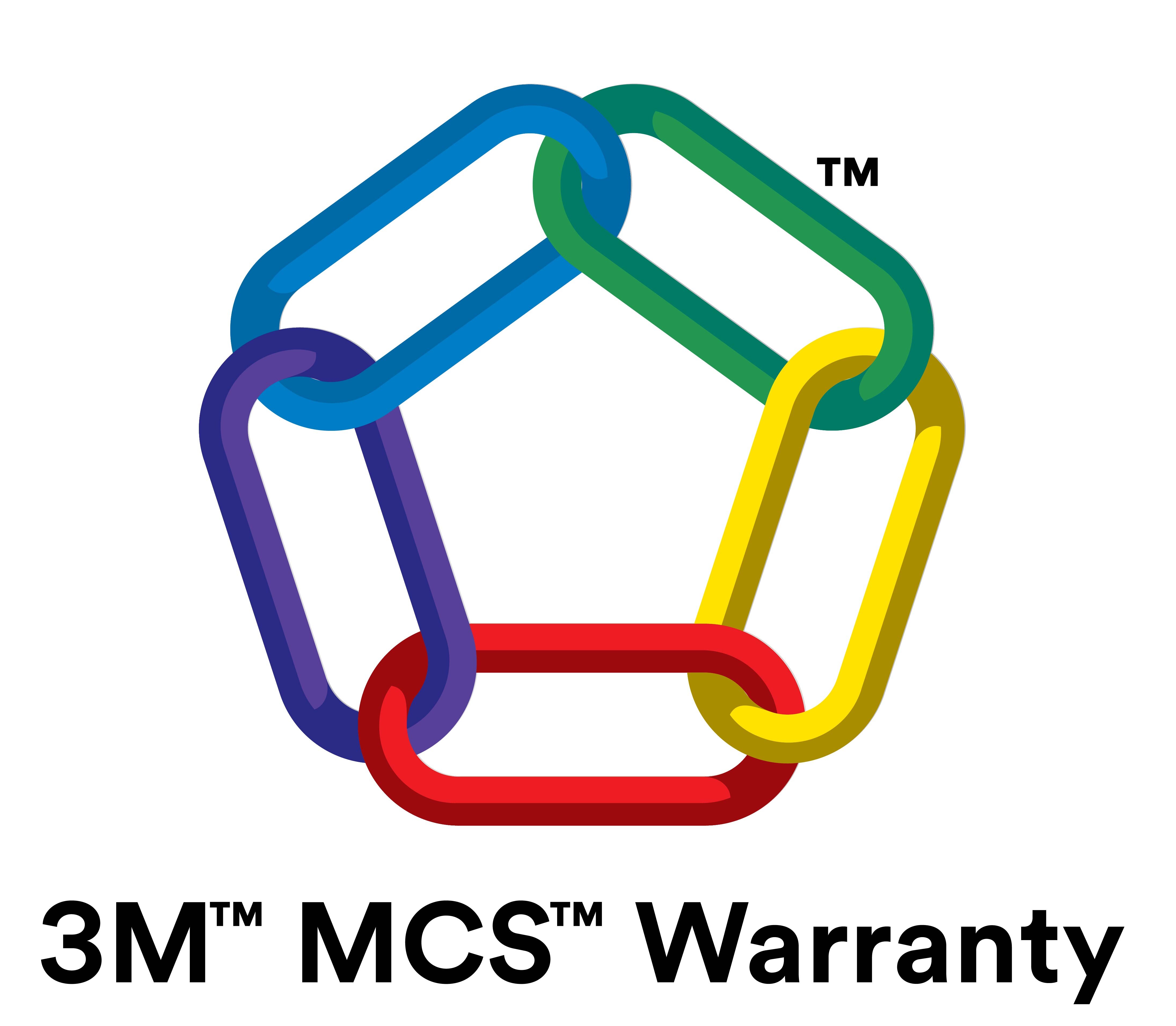 Logo da Garantía 3M™ MCS™ (Match Component System ou Sistema de Componentes Compatíveis).