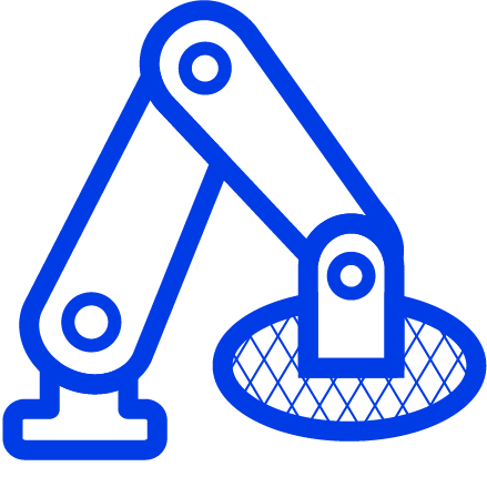 Ícone de automação industrial.
