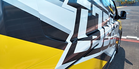 Close-up de um design de impressão digital detalhado.
