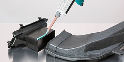 Applying industrial glue in a small joint assembly
