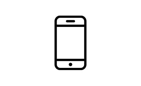Ícone de telefone celular.
