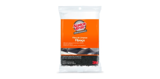 Imagem da Fibra de Limpeza Fibraço 3M™ Scotch-Brite™ Profissional.
