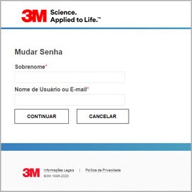 3M Academy Change Password Screen