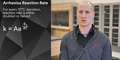 Video of Application Engineer explaining temperature impact the cure profile of adhesives
