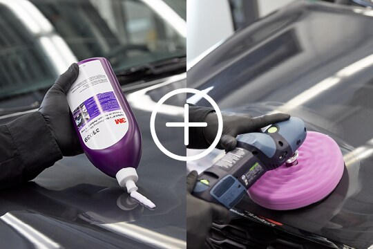 Use Perfect-It 1-Step Finishing Material with the Perfect-It 1-Step Foam Finishing Pad 